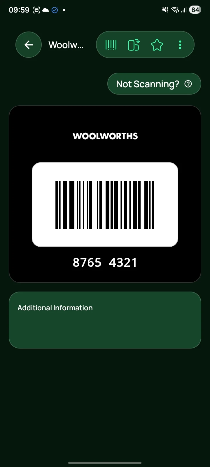 (my)cards: Loyalty Card Wallet screenshot